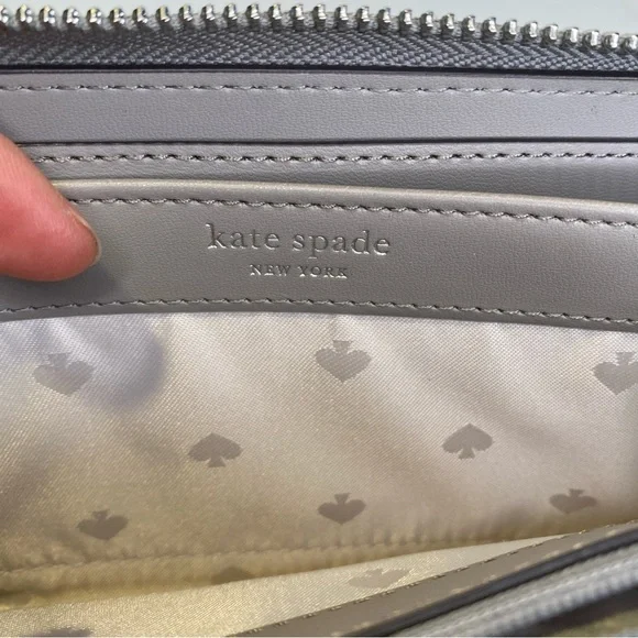Kate Spade Jackson Zip Around Continental Wallet in Taupe Greige Colorway - Picture 9 of 12